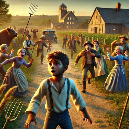 the farm the castle the forge story, family at the farm reacts with fear and panic